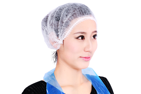 Disposable Polypropylene Pleated Bouffant Cap